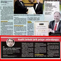 白鳥 潤さん（サンウェイ大学）マレー語日刊紙「Berita Harian」