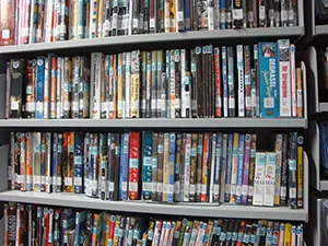 DVDもたくさんあります。