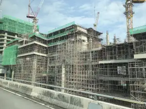 建設中新キャンパス(2023年8月)