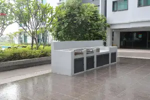 寮内BBQ場